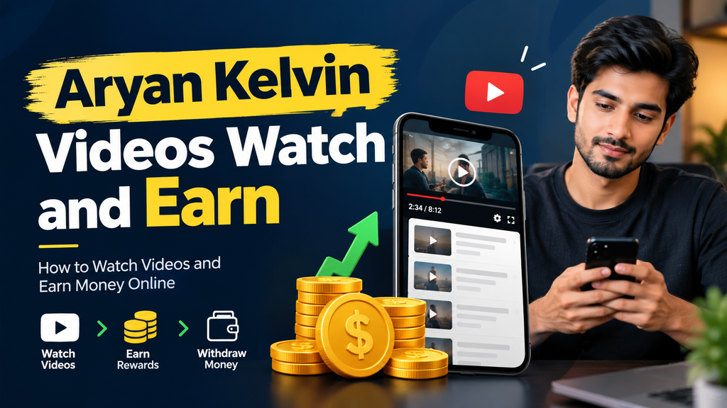 Aryan Kelvin Videos Watch and Earn | How to Watch Videos and Earn